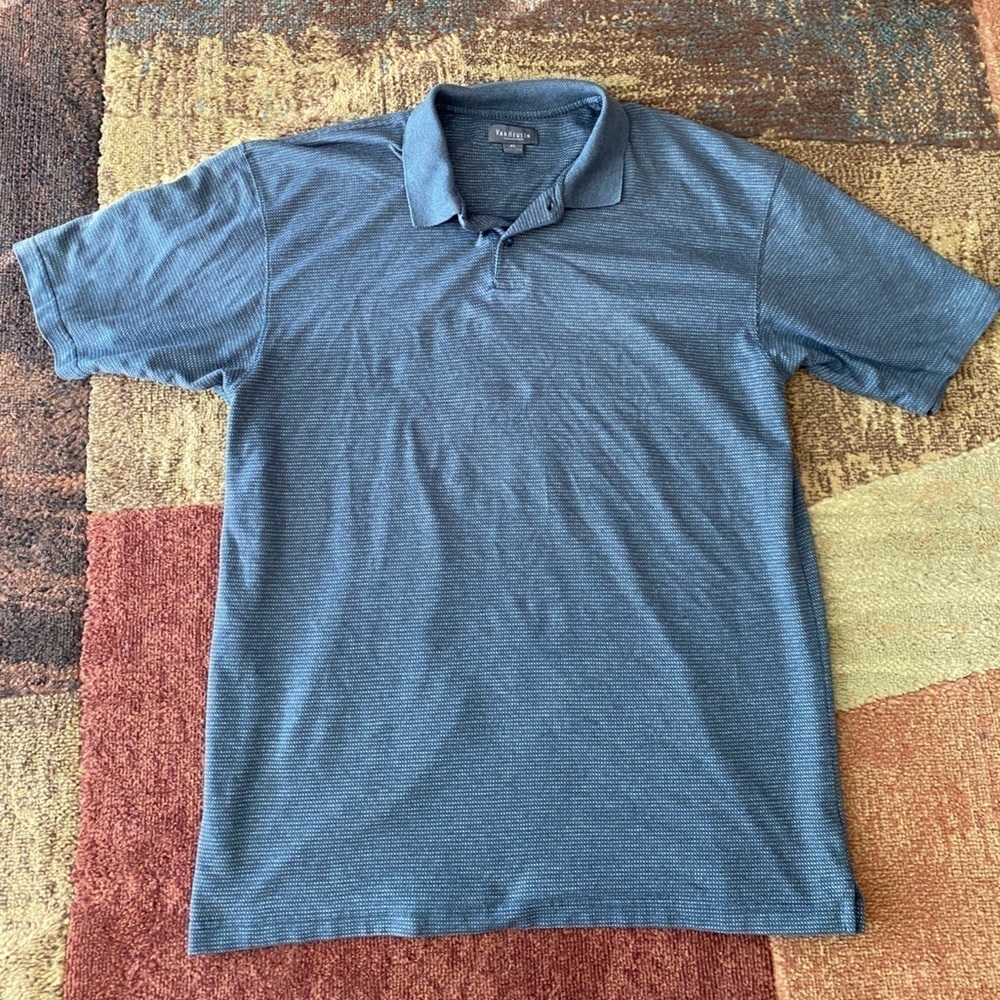 SOFT - Grey Checked Van Heusen Men’s Polo